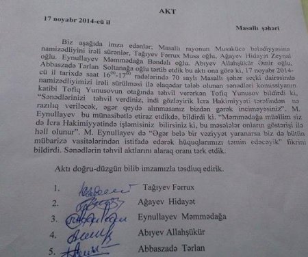 Masallıda bələdiyyə seçkilərini yerli icra qurumları inhisara alıb