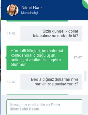 NikoilBank-dan Bakıda DOLLAR SABOTAJI