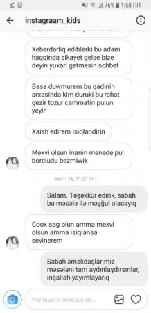 “Polisə şikayət etmə, pulunu verəcəm” 