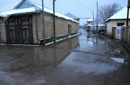 Oğuzda şəhid adını daşıyan küçədə biabırçı mənzərə...