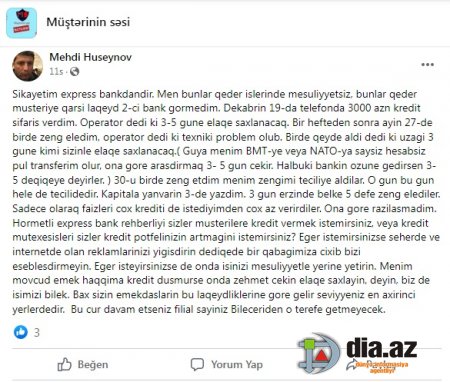 "Ekspress Bank"ın ABSURD KREDİT SİYASƏTİ...