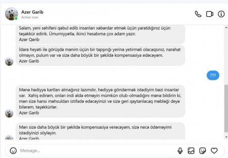 Azər Qəribovun adından dələduzluq Azər Qəribovun adından dələduzluq