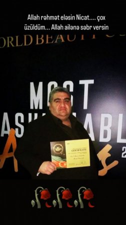 Azərbaycanlı rejissor vəfat etdi Azərbaycanlı rejissor vəfat etdi